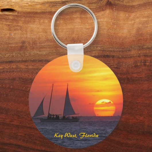 Key West, Florida Sunset Sleutelhanger (Voorkant)