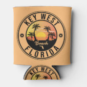 key west Florida Sunset Vacation Souvenirs Blikjeskoeler (Voorkant)