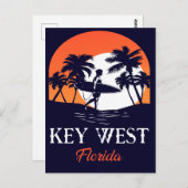 key west Florida Sunset Vacation Souvenirs  Briefkaart (Voorkant / Achterkant)