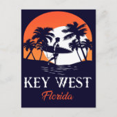 key west Florida Sunset Vacation Souvenirs  Briefkaart (Voorkant)