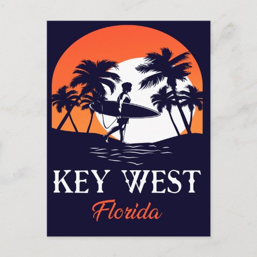 key west Florida Sunset Vacation Souvenirs  Briefkaart (Voorkant)