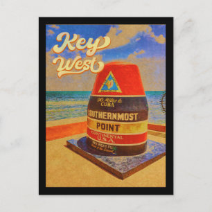 key west Florida Sunset Vacation Souvenirs  Briefkaart
