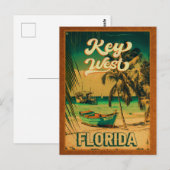 key west Florida Sunset Vacation Souvenirs  Briefkaart (Voorkant / Achterkant)