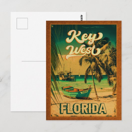 key west Florida Sunset Vacation Souvenirs  Briefkaart (Voorkant / Achterkant)