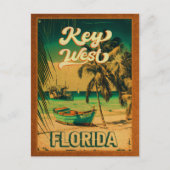 key west Florida Sunset Vacation Souvenirs  Briefkaart (Voorkant)