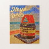 key west Florida Sunset Vacation Souvenirs  Legpuzzel (Verticaal)