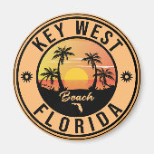 key west Florida Sunset Vacation Souvenirs Magneet (Voorkant)