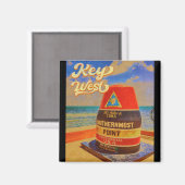 key west Florida Sunset Vacation Souvenirs  Magneet (Voorkant / Achterkant)