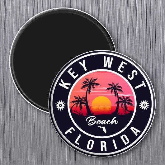 key west Florida Sunset Vacation Souvenirs Magneet