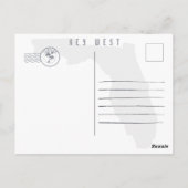 Key west Florida Sunset Vakantie Souvenirs 80s Briefkaart (Achterkant)