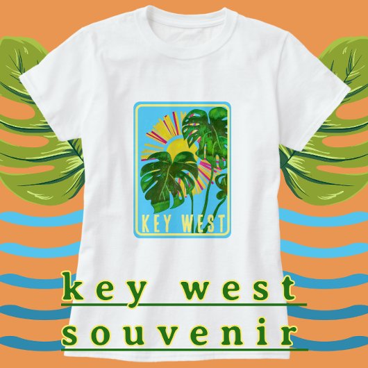 Key West Florida Sunshine Tropical Vacation T-shirt