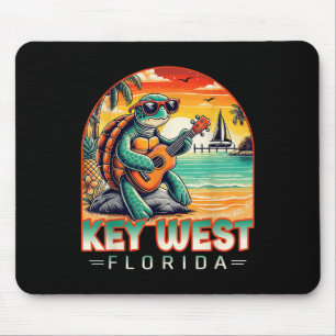 Key West Florida T-shirt Schildpad Tropisch Strand Muismat