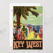 Key West Florida Travel  Artwork Kaart (Voorkant / Achterkant)