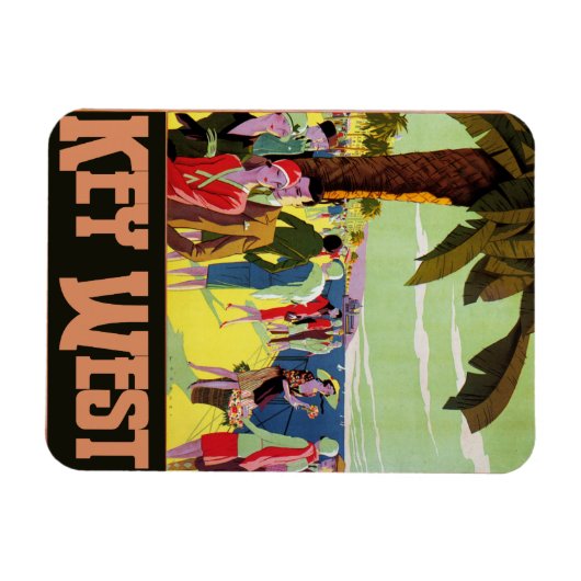 Key West Florida Travel  Artwork Magneet (Horizontaal)