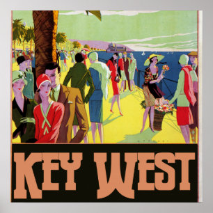 Key West Florida Travel  Artwork Poster