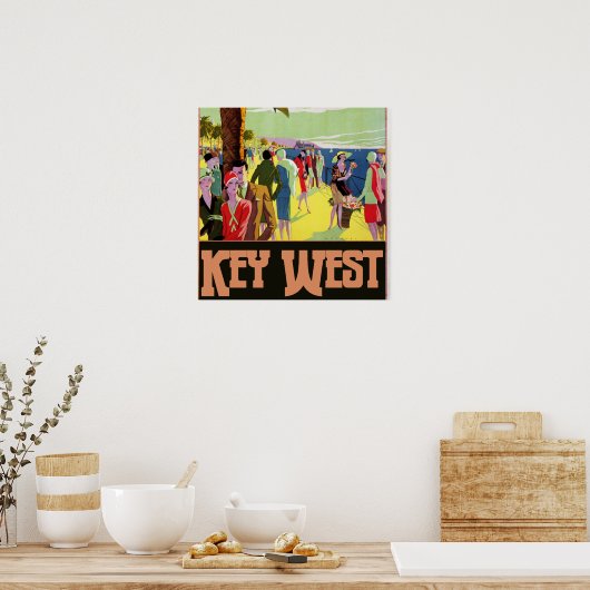 Key West Florida Travel  Artwork Poster (Keuken)