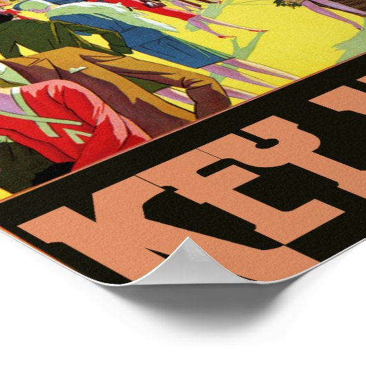 Key West Florida Travel  Artwork Poster (Hoek)