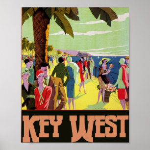 Key West Florida Travel Artwork Poster