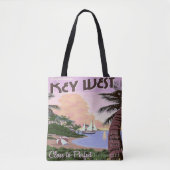 Key West Florida Travel Canvas tas Beach Vacking (Voorkant)