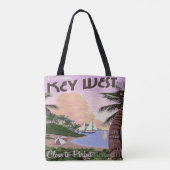 Key West Florida Travel Canvas tas Beach Vacking (Achterkant)