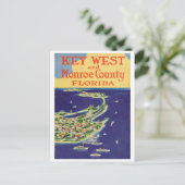 Key West Florida Travel en illustratie Briefkaart (Staand voorkant)