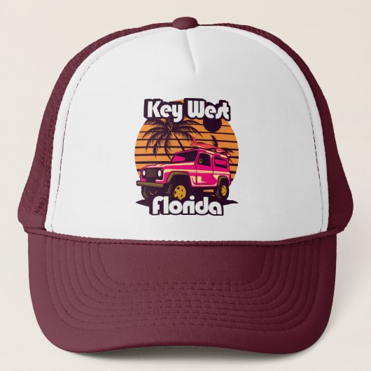 Key West Florida Trucker Pet (Voorkant)