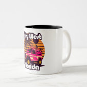 Key West Florida Tweekleurige Koffiemok (Voorkant rechts)