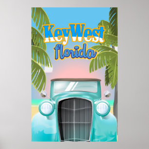 Key West, Florida USA vintage reisposter Poster
