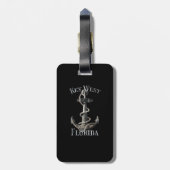 Key West Florida Vacation Nautical Anchor Sailing Bagagelabel (Achterkant verticaal)