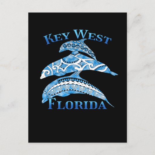 Key West Florida Vacation Tribal Dolphins Briefkaart (Voorkant)