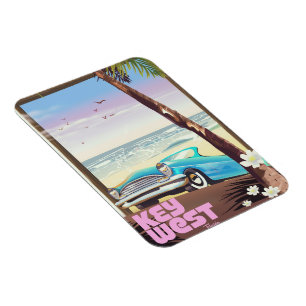 Key West Florida vintage reisposter Magneet