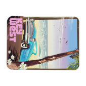 Key West Florida vintage reisposter Magneet (Horizontaal)