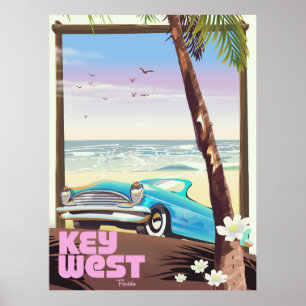 Key West Florida vintage reisposter Poster
