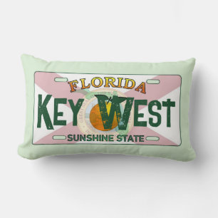 Key West Florida vlag licentie bord kussen