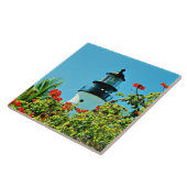 Key West, Florida Vuurtoren Keramische tegel Tegeltje (Zijkant)