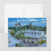 Key West Florida Witte Huizen Architectuur Scene Briefkaart (Voorkant / Achterkant)