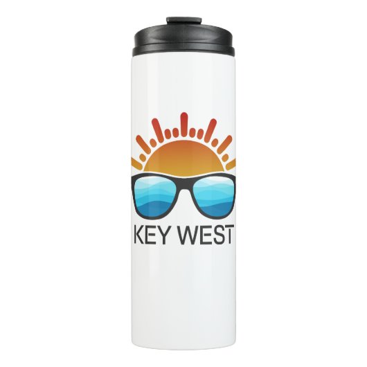 Key West Florida Zonnebrillen Thermosbeker (Voorkant)