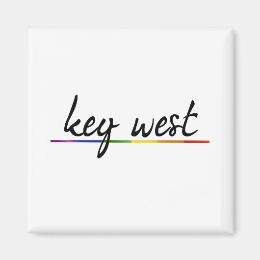 KEY WEST GAY PRIDE - PNG.nl Magneet (Voorkant)