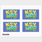 Key West Gecko Florida Rechthoekige Sticker (Vel)