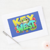 Key West Gecko Florida Rechthoekige Sticker (Envelop)