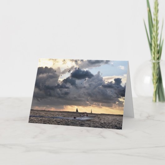 Key West Gevist Post, Florida Feestdagen Kaart (Voorkant)