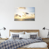 Key West Golden Sunset met vogelvlucht Canvas Afdruk (Insitu (Slaapkamer))