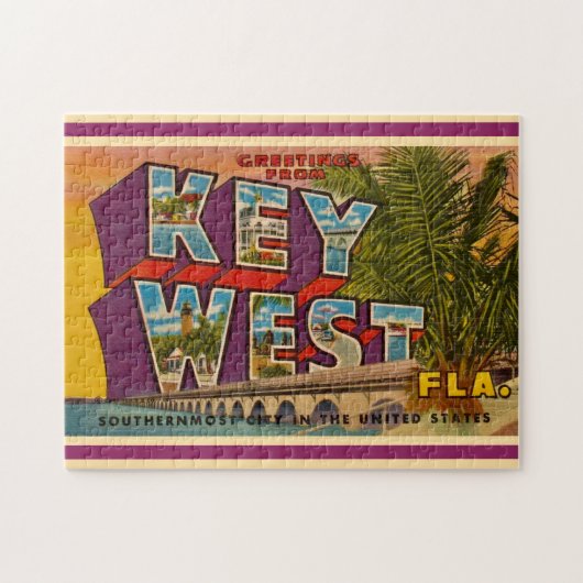 Key West Greeting 11x14 Jigsaw Puzzle Legpuzzel (Horizontaal)