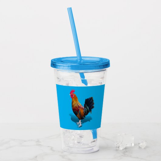 Key West - Gypsy Rooster Acryl Drinkbeker (Voorkant ijs)