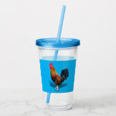 Key West - Gypsy Rooster Acryl Drinkbeker (Achterkant)