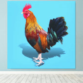Key West - Gypsy Rooster Canvas Afdruk (Insitu (Houten vloer))