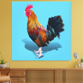 Key West - Gypsy Rooster Canvas Afdruk (Insitu (Woonkamer))