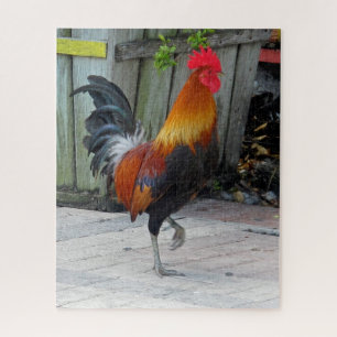 Key West Gypsy Rooster Design Jigzaag Puzzle Legpuzzel