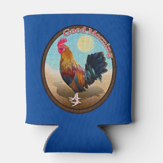 Key West - Gypsy Rooster Goedemorgen Ovaal Blikjeskoeler (Achterkant)