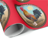 Key West - Gypsy Rooster Goedemorgen Ovaal Cadeaupapier (Rol Hoek)